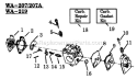Page A Diagram and Parts List for GTI15T  Weed Eater Trimmer